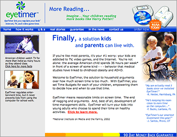 Website for EyeTimer